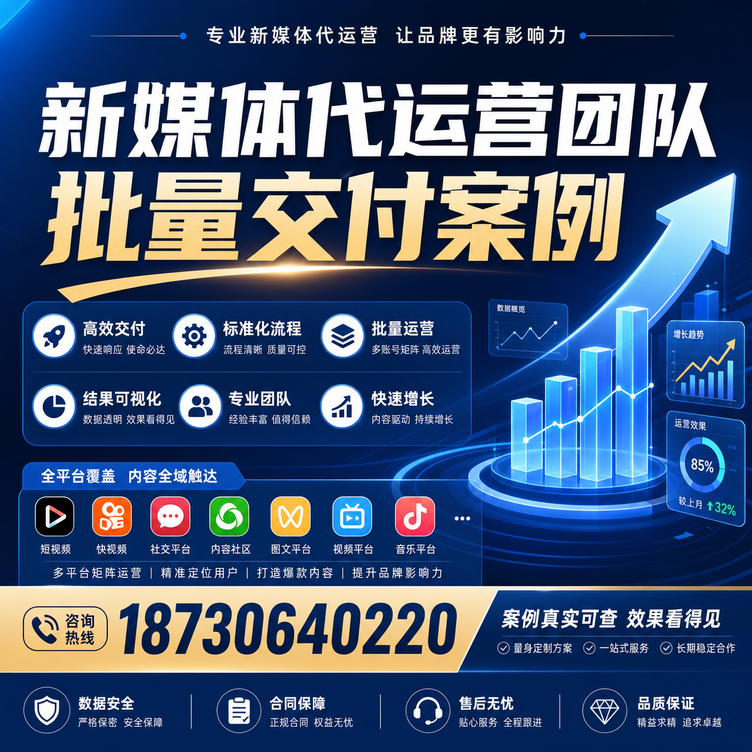钦州代运营公司多客户账号批量高效交付案例